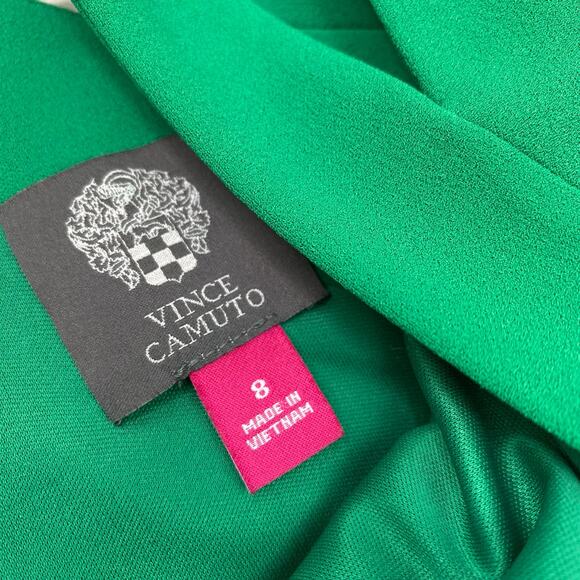 Vince Camuto Women's Cocktail Sheath Dress Size 8 Emerald Green Sleeveless - Picture 14 of 16